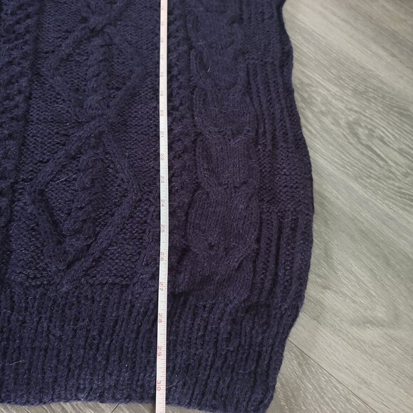 NWT Gamboa Alpaca Sweater for Men Hand Knitted Cabled Sweater - Picture 9 of 12